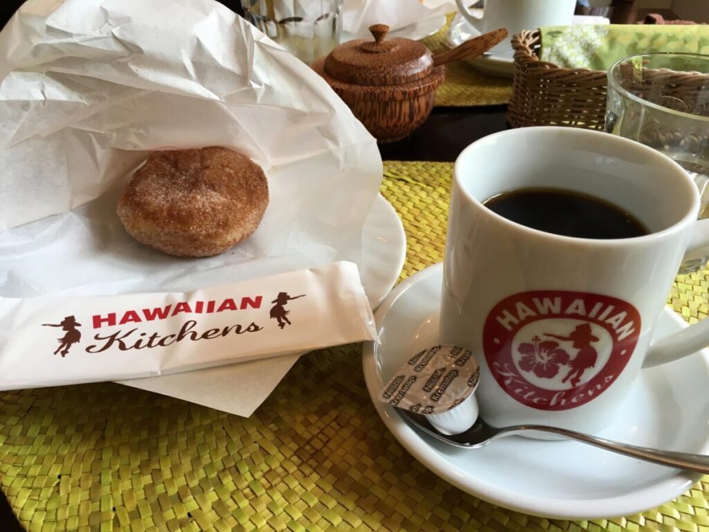 HAWAIIAN Kitchens マラサダとライオンコーヒー
